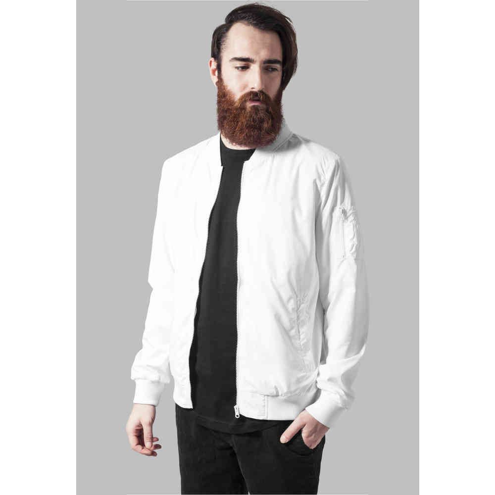 Urban Classics Urban Classics Bomber jacket Light White Urban Classics Urban Classics Bomber jacket Light White